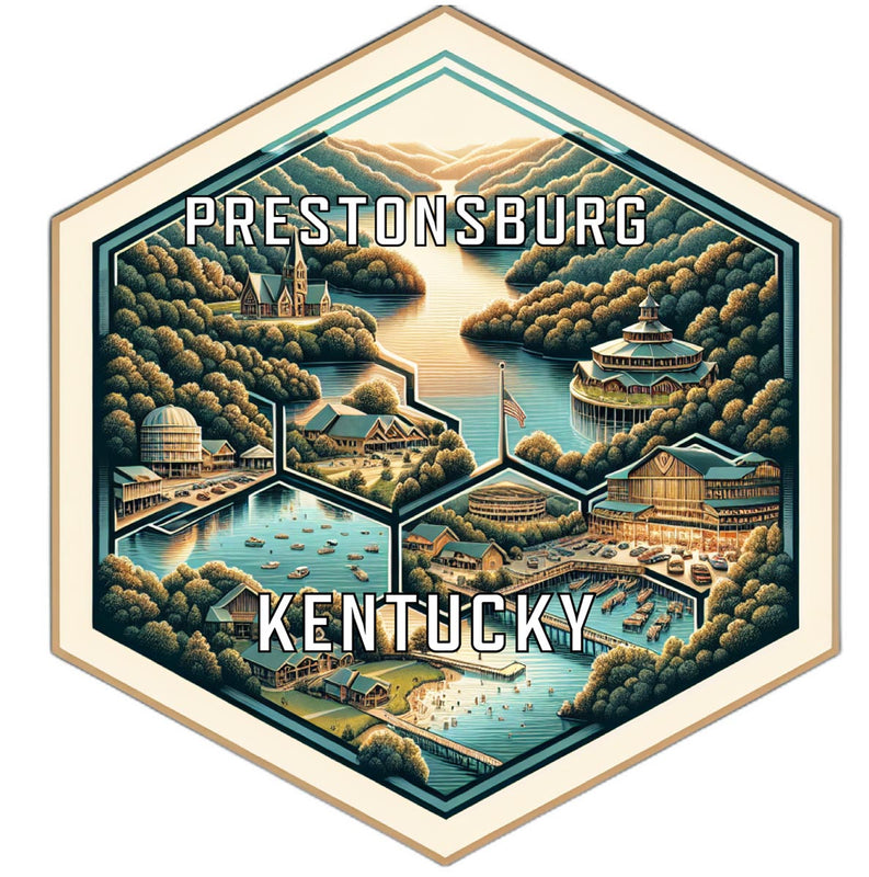 Prestonsburg Kentucky Travel Destination Souvenir Vinyl Decal Sticker 6-Inch