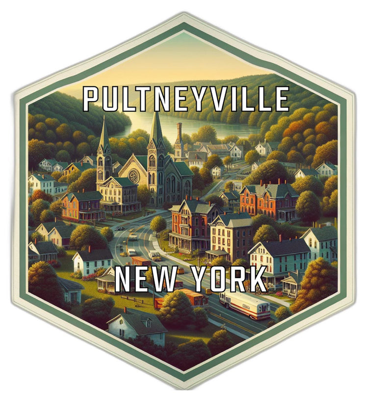 Pultneyville New York Travel Destination Souvenir Vinyl Decal Sticker 6-Inch