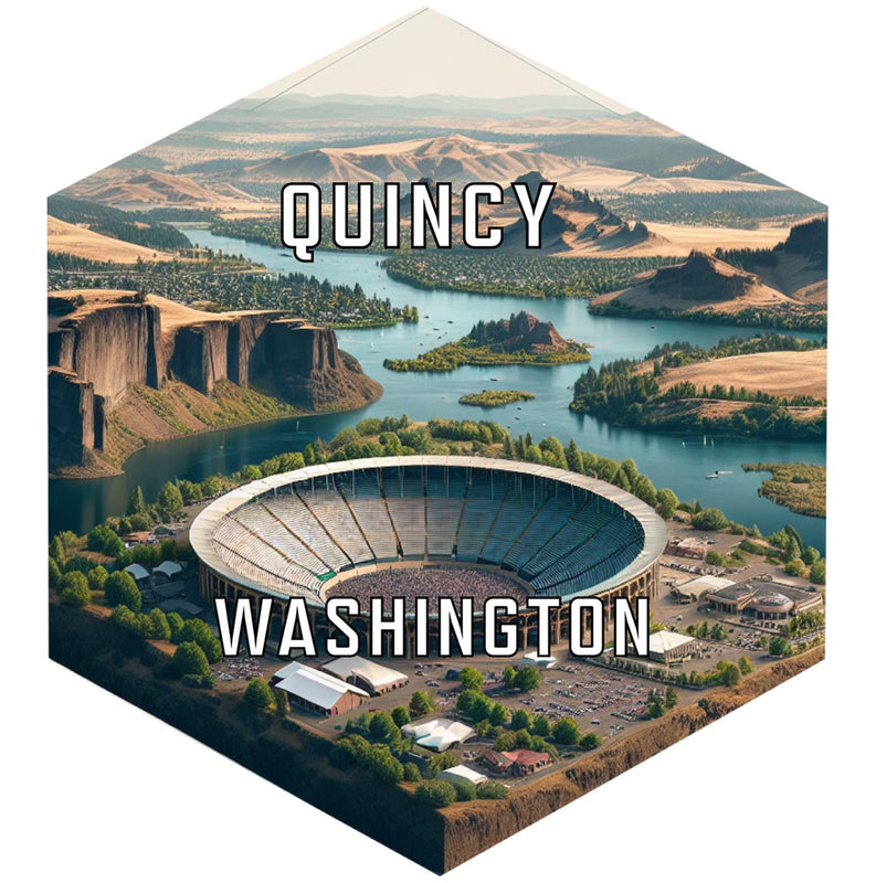 Quincy Washington Travel Destination Souvenir Vinyl Decal Sticker 6-Inch