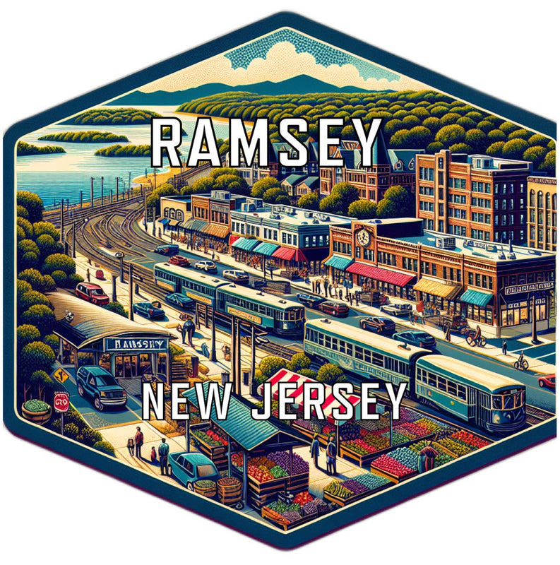 Ramsey New Jersey Travel Destination Souvenir Vinyl Decal Sticker 2-Inch