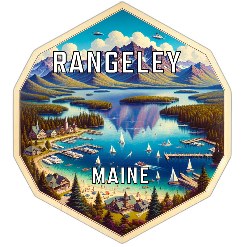 Rangeley Maine Travel Destination Souvenir Vinyl Decal Sticker 2-Inch