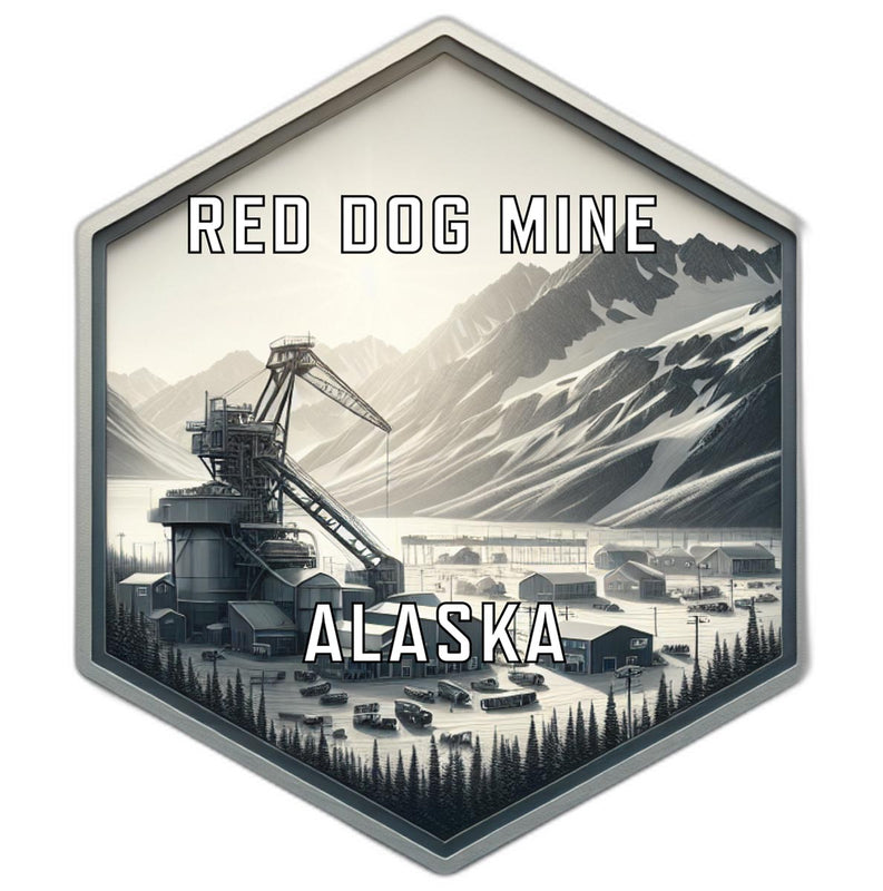 Red Dog Mine Alaska Travel Destination Souvenir Vinyl Decal Sticker 4-Inch