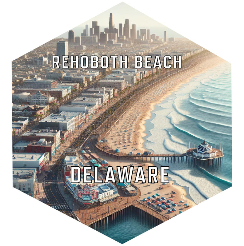 Rehoboth Beach Delaware Travel Destination Souvenir Vinyl Decal Sticker 2-Inch
