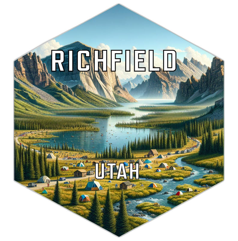 Richfield Utah Travel Destination Souvenir Vinyl Decal Sticker 6-Inch
