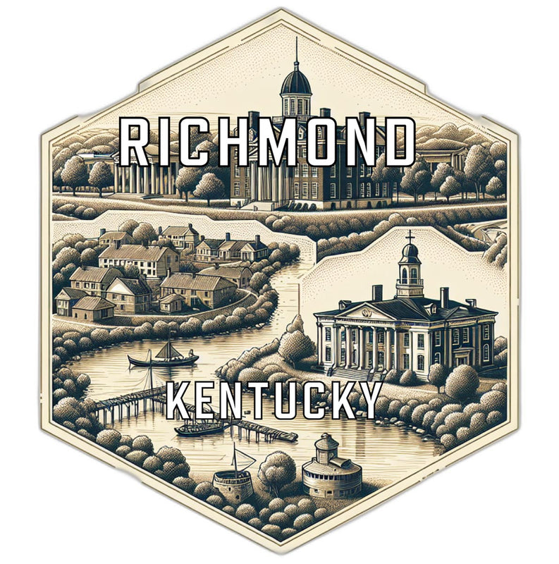Richmond Kentucky Travel Destination Souvenir Vinyl Decal Sticker 6-Inch