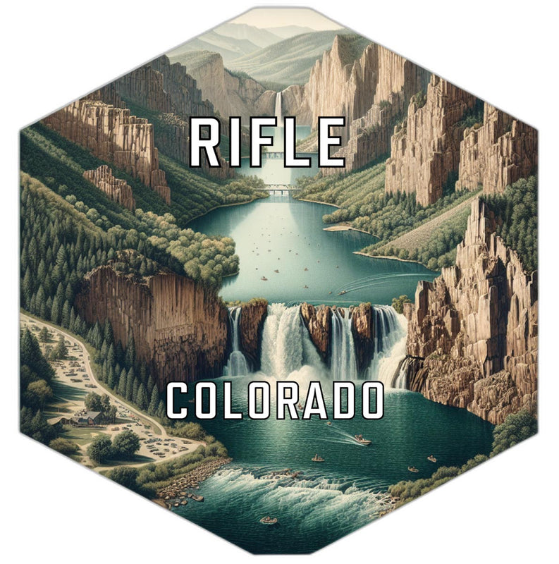 Rifle Colorado Travel Destination Souvenir Vinyl Decal Sticker 2-Inch