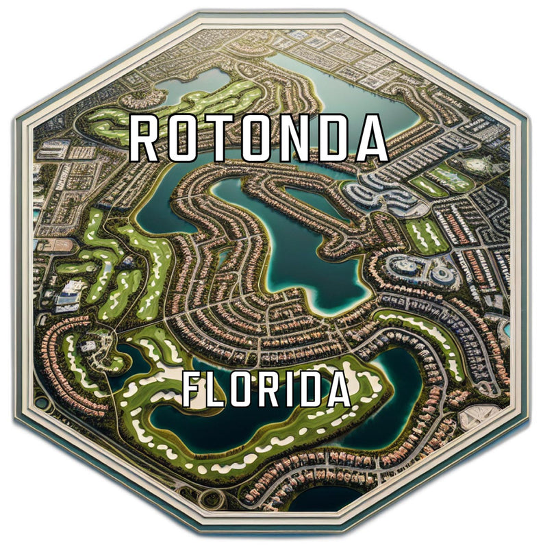 Rotonda Florida Travel Destination Souvenir Vinyl Decal Sticker 2-Inch