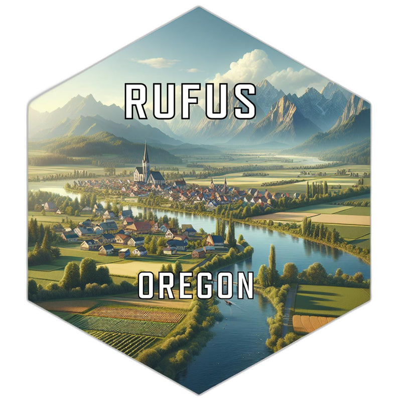 Rufus Oregon Travel Destination Souvenir Vinyl Decal Sticker 2-Inch