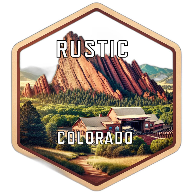 Rustic Colorado Travel Destination Souvenir Vinyl Decal Sticker 2-Inch