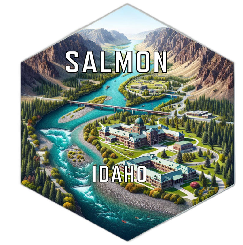 Salmon Idaho Travel Destination Souvenir Vinyl Decal Sticker 2-Inch