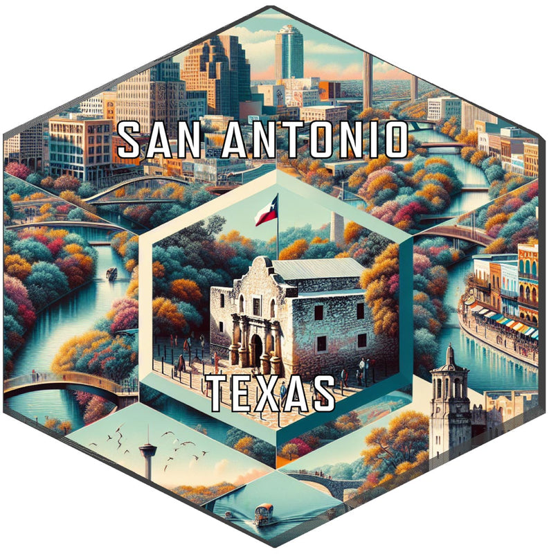 San Antonio Texas Travel Destination Souvenir Vinyl Decal Sticker 2-Inch
