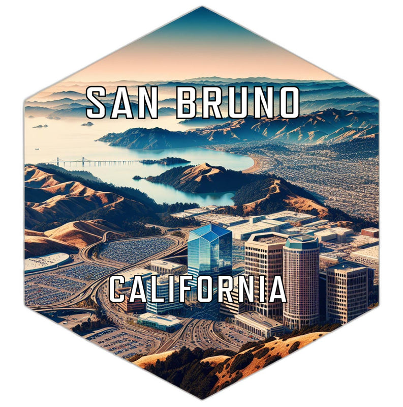 San Bruno California Travel Destination Souvenir Vinyl Decal Sticker 2-Inch