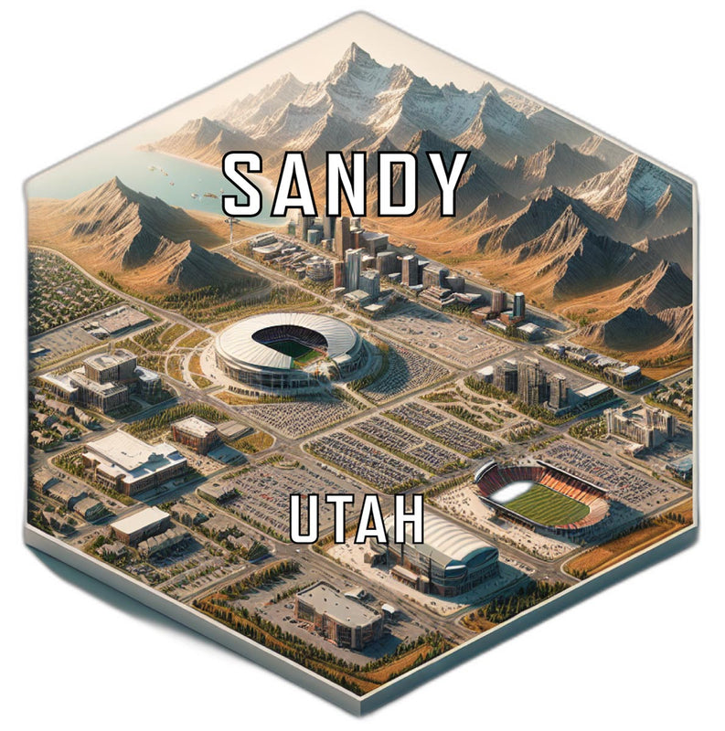 Sandy Utah Travel Destination Souvenir Vinyl Decal Sticker 2-Inch