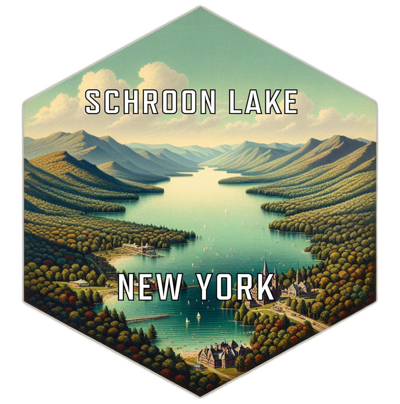 Schroon Lake New York Travel Destination Souvenir Vinyl Decal Sticker 4-Inch