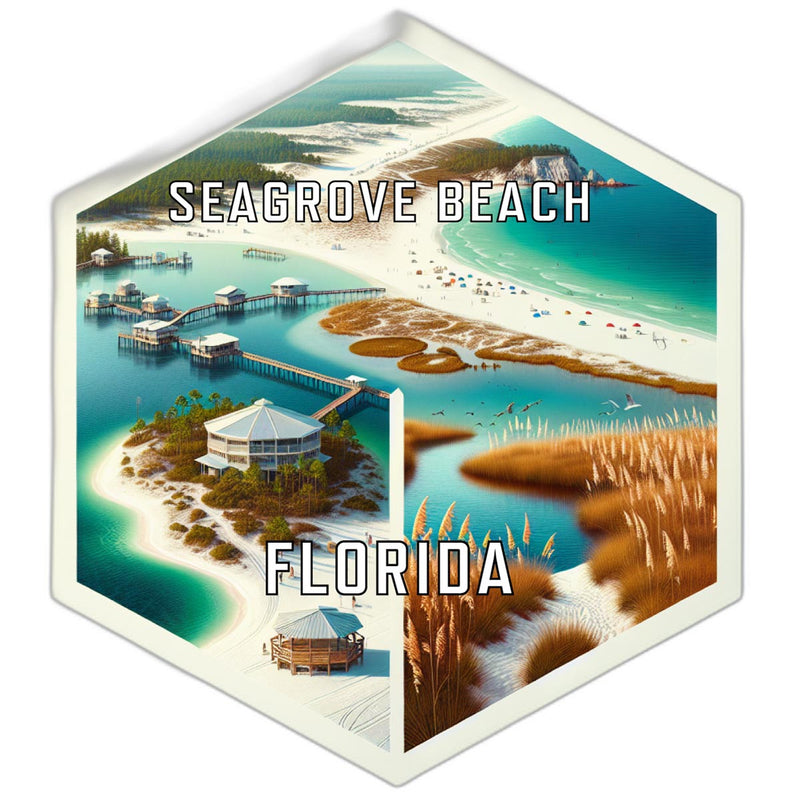 Seagrove Beach Florida Travel Destination Souvenir Vinyl Decal Sticker 2-Inch