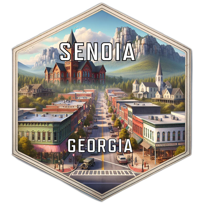 Senoia Georgia Travel Destination Souvenir Vinyl Decal Sticker 4-Inch