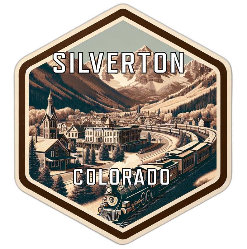 Silverton Colorado Travel Destination Souvenir Vinyl Decal Sticker 2-Inch
