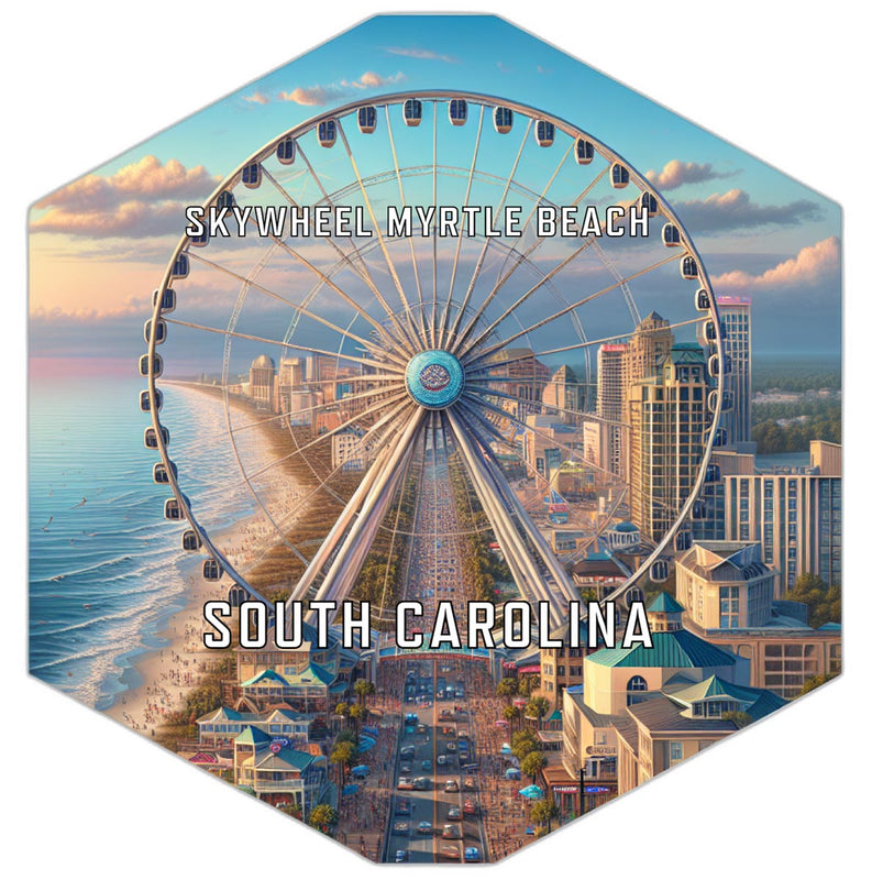 Skywheel Myrtle Beach South Carolina Travel Destination Souvenir Vinyl Decal Sticker 2-Inch
