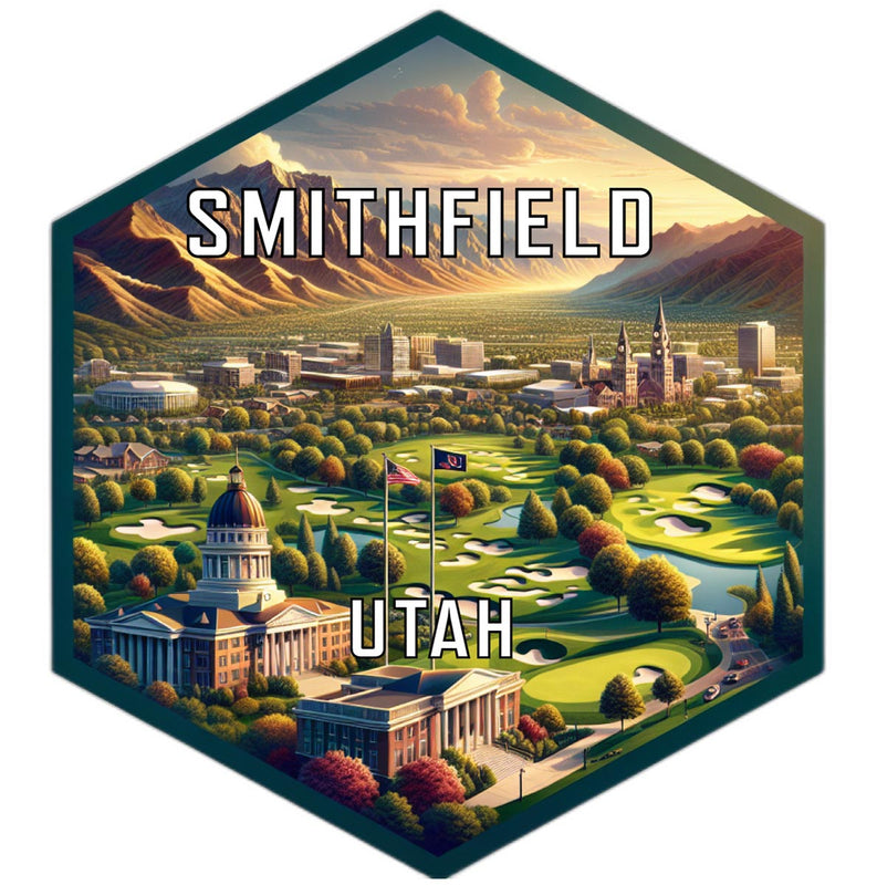 Smithfield Utah Travel Destination Souvenir Vinyl Decal Sticker 6-Inch