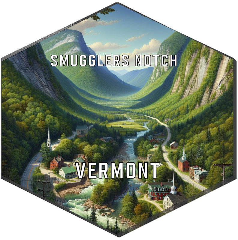 Smugglers Notch Vermont Travel Destination Souvenir Vinyl Decal Sticker 2-Inch