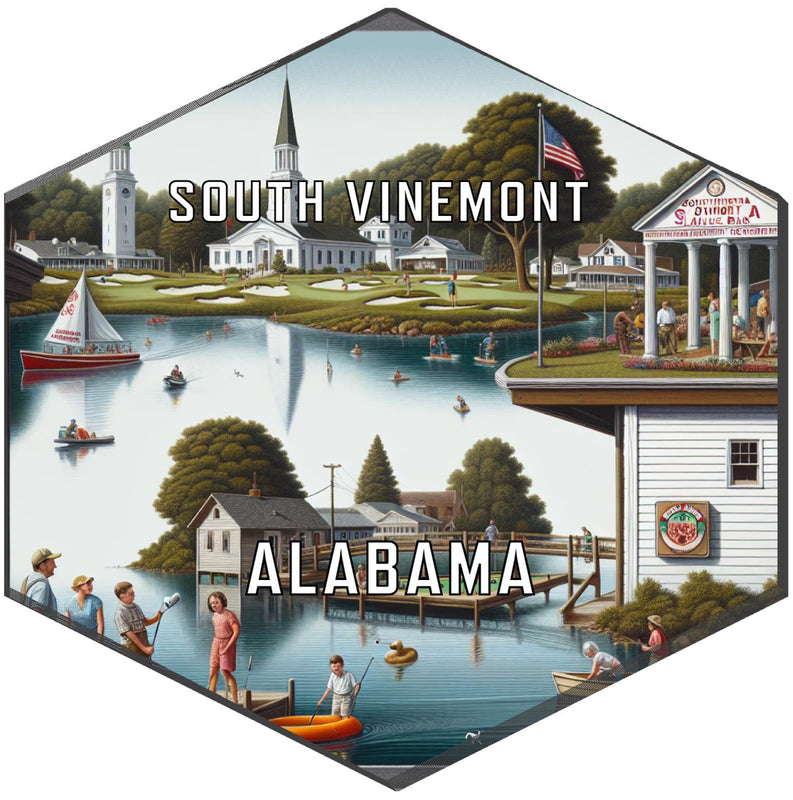 South Vinemont Alabama Travel Destination Souvenir Vinyl Decal Sticker 6-Inch