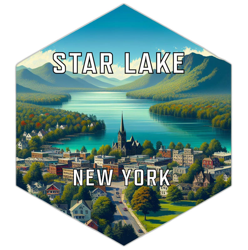 Star Lake New York Travel Destination Souvenir Vinyl Decal Sticker 6-Inch