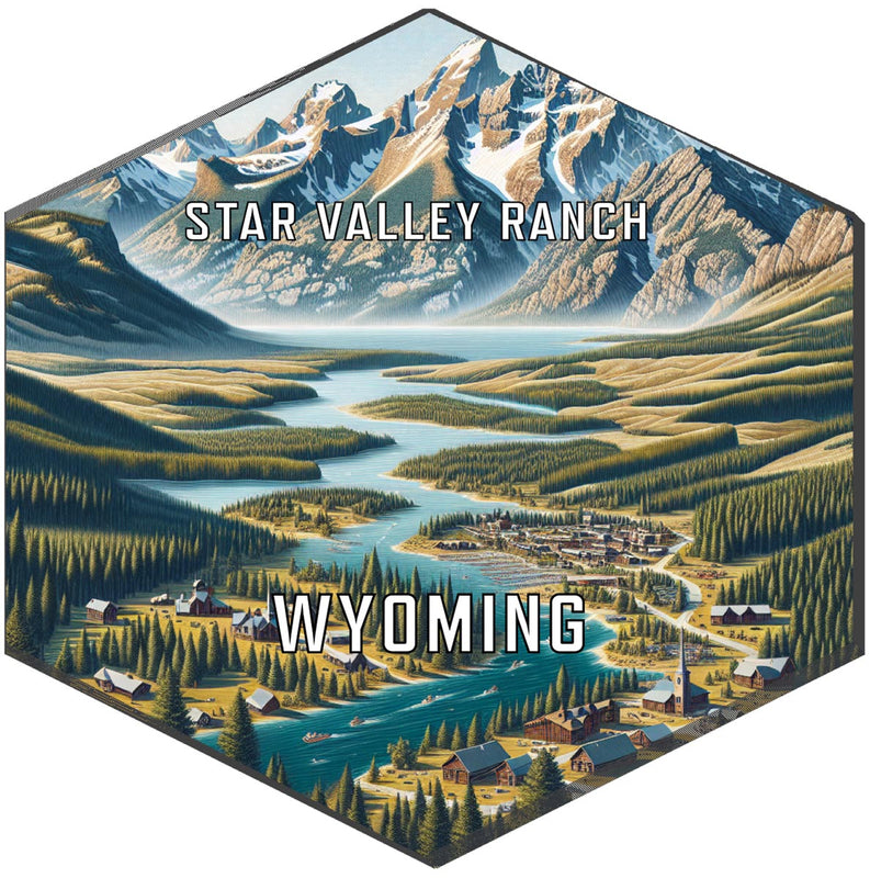 Star Valley Ranch Wyoming Travel Destination Souvenir Vinyl Decal Sticker 2-Inch