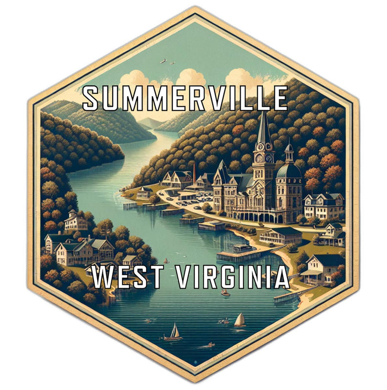 Summerville West Virginia Travel Destination Souvenir Vinyl Decal Sticker 2-Inch