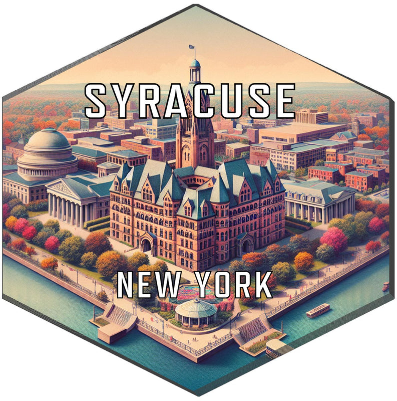 Syracuse New York Travel Destination Souvenir Vinyl Decal Sticker 4-Inch
