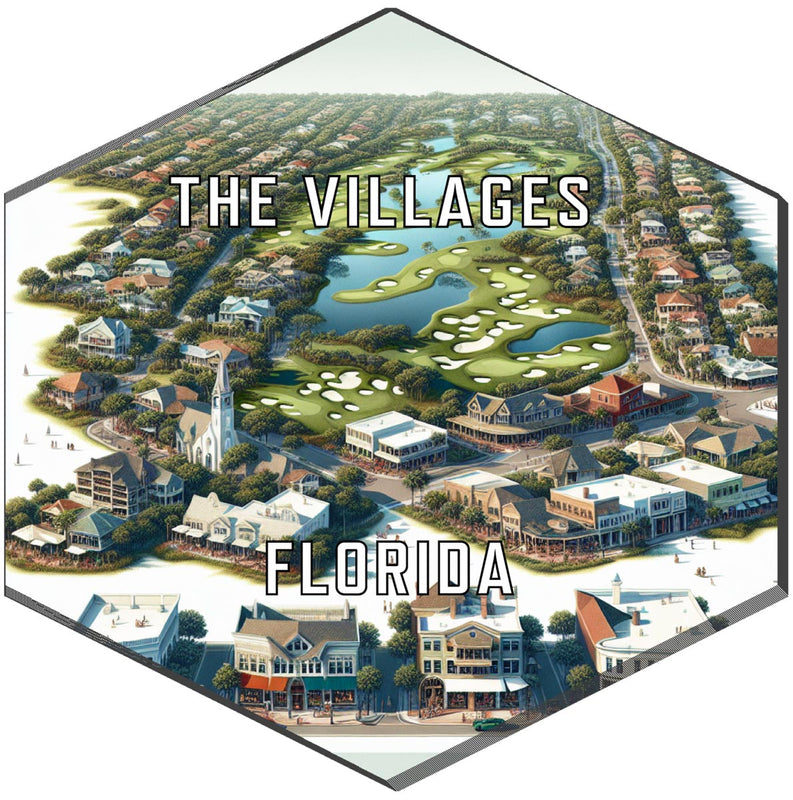 The Villages Florida Travel Destination Souvenir Vinyl Decal Sticker 2-Inch