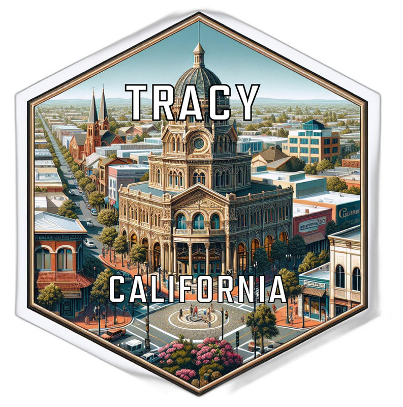 Tracy California Travel Destination Souvenir Vinyl Decal Sticker 2-Inch