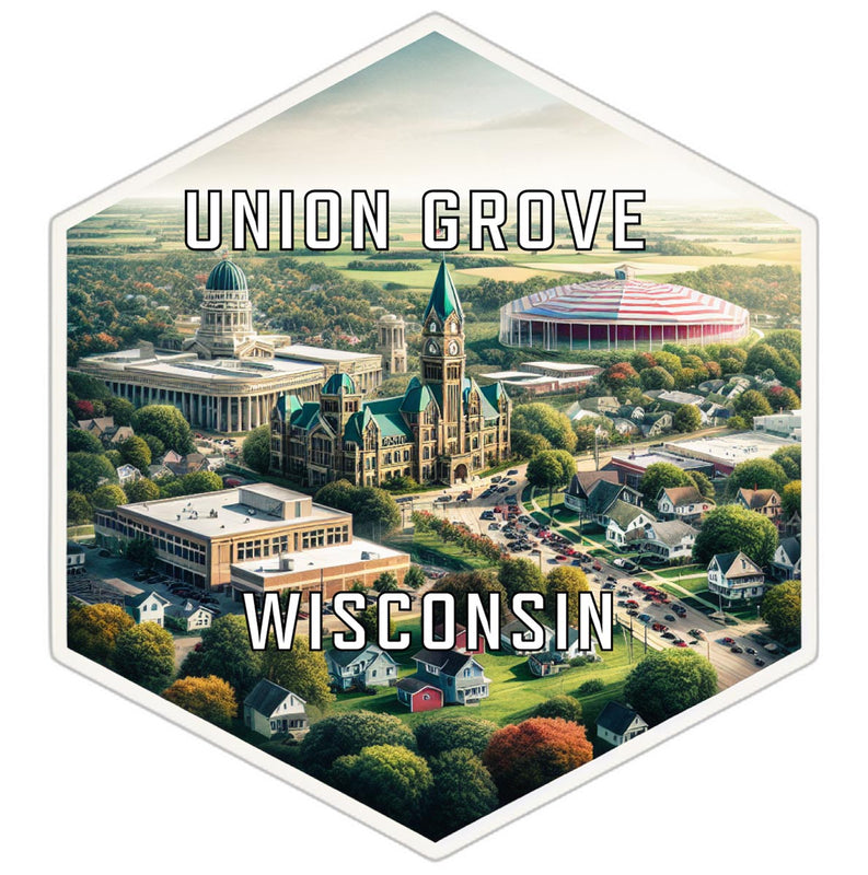 Union Grove Wisconsin Travel Destination Souvenir Vinyl Decal Sticker 2-Inch