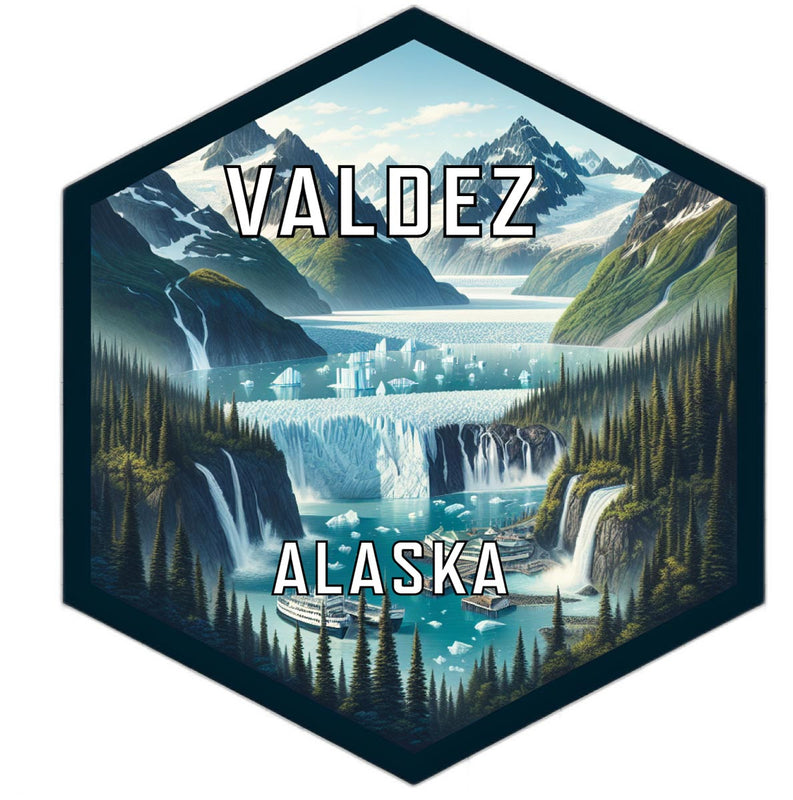 Valdez Alaska Travel Destination Souvenir Vinyl Decal Sticker 6-Inch
