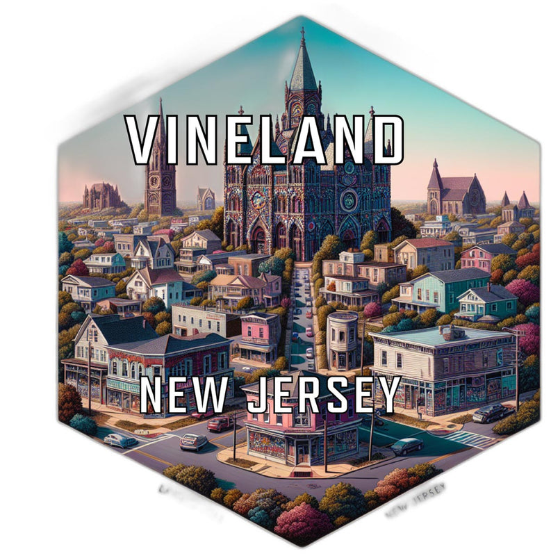 Vineland New Jersey Travel Destination Souvenir Vinyl Decal Sticker 2-Inch