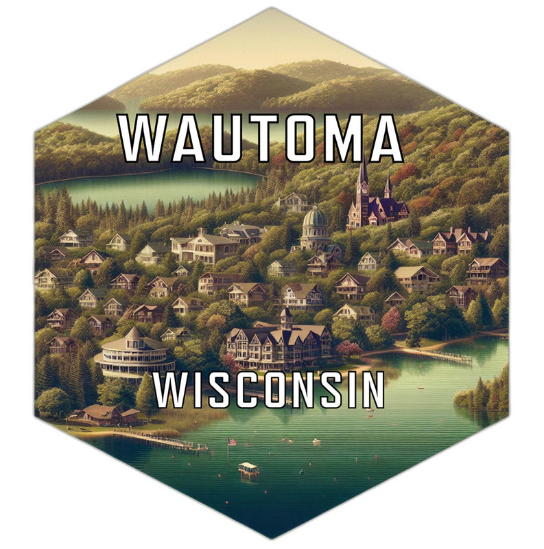 Wautoma Wisconsin Travel Destination Souvenir Vinyl Decal Sticker 2-Inch