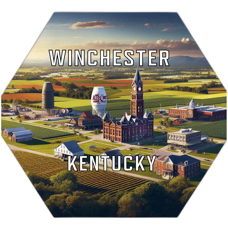 Winchester Kentucky Travel Destination Souvenir Vinyl Decal Sticker 2-Inch