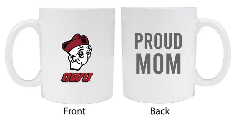 Ohio Wesleyan University Proud Mom Ceramic Coffee Mug - White