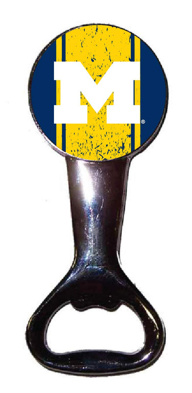 Michigan Wolverines Officially Licensed Magnetic Metal Bottle Opener - Tailgate & Kitchen Essential