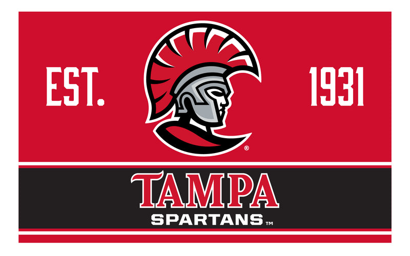 University of Tampa Spartans Wood Sign with Frame