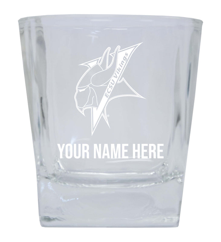 Elizabeth City State University Personalized NCAA Spirit Elegance 10oz Etched Glass Tumbler