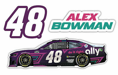 Alex Bowman NASCAR #48 3 Pack Laser Cut Decal