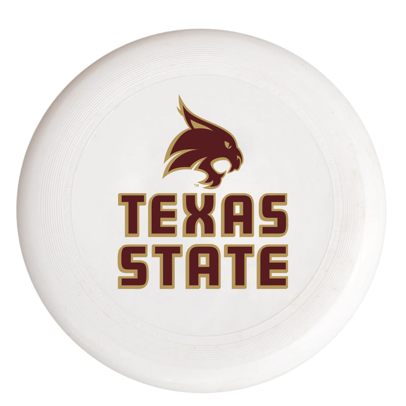 Texas State Bobcats NCAA Licensed Flying Disc - Premium PVC, 10.75” Diameter, Perfect for Fans & Players of All Levels