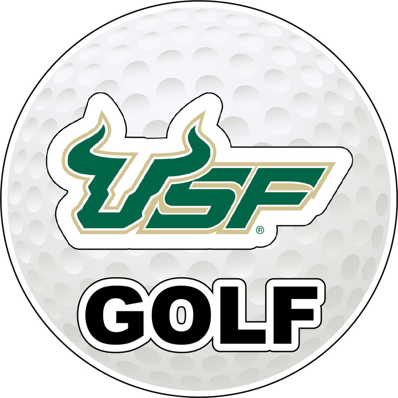 South Florida Bulls 4-Inch Round Golf NCAA Fairway Fervor Vinyl Decal Sticker