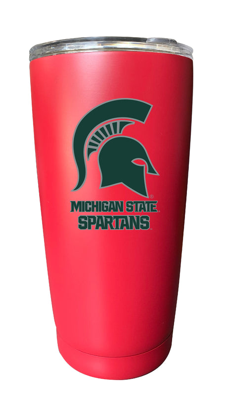 Michigan State Spartans NCAA Insulated Tumbler - 16oz Stainless Steel Travel Mug Choose Your Color