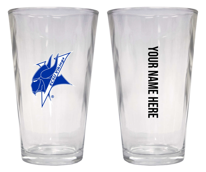 Customizable NCAA Elizabeth City State University 16 oz Pint Glass – Perfect Gift Personalized With your own or any fan name