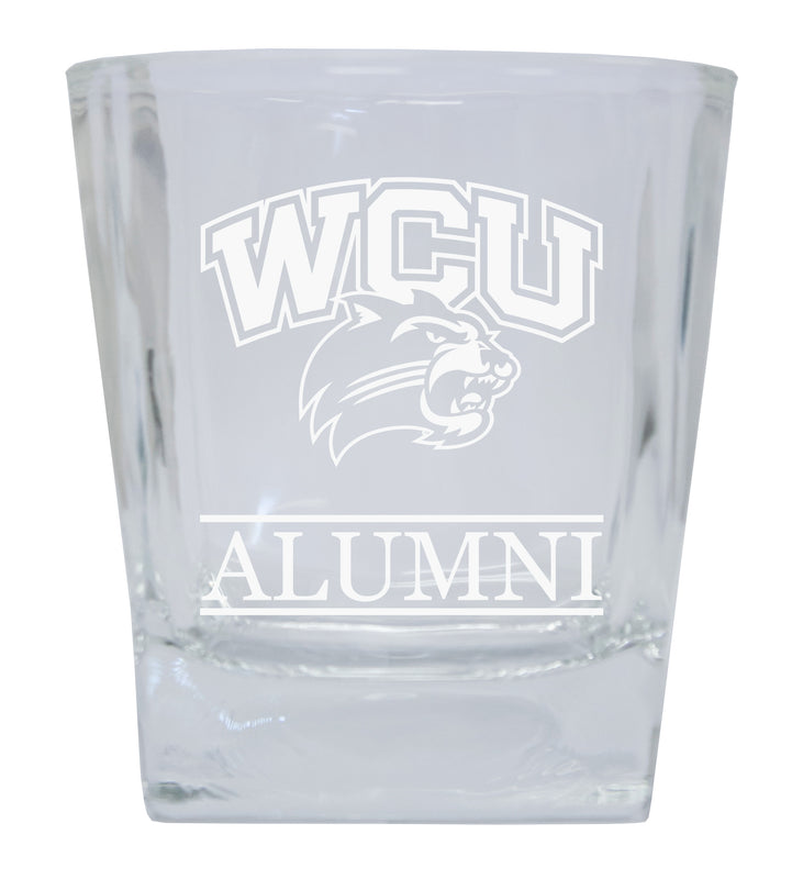 Western Carolina University 2-Pack Alumni Elegance 10oz Etched Glass Tumbler