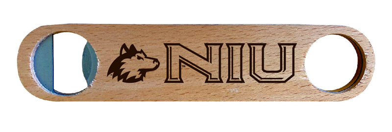 Northern Illinois Huskies NCAA Elegant Laser-Etched Wooden Bottle Opener - Collegiate Bar Accessory