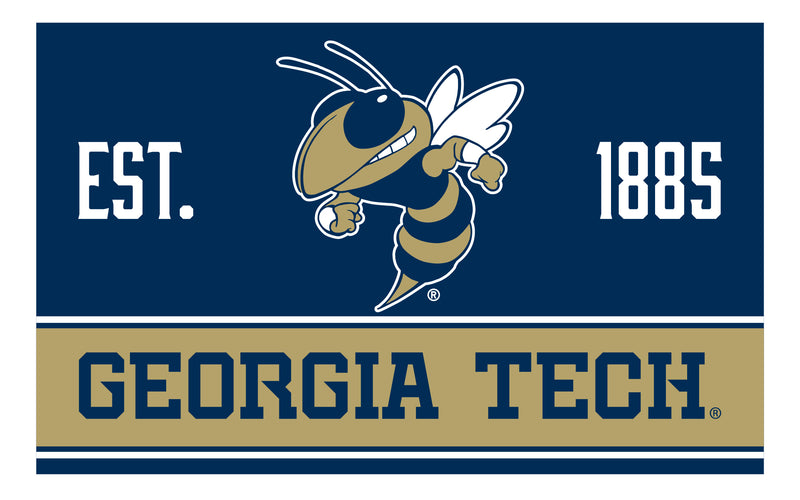 Georgia Tech Yellow Jackets Wood Sign with Frame