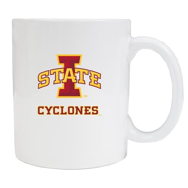 Iowa State Cyclones White Ceramic NCAA Fan Mug 2-Pack (White)