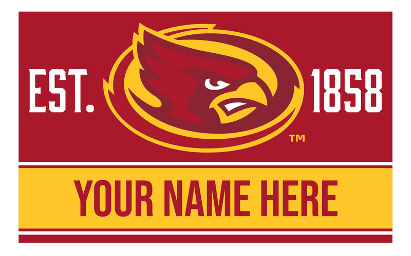 Personalized Customizable Iowa State Cyclones Wood Sign with Frame Custom Name